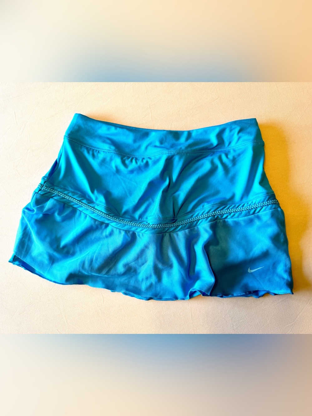 Nike Dri-FIT Tennis Skort Blue Pleated Mesh with Built-In Shorts XL